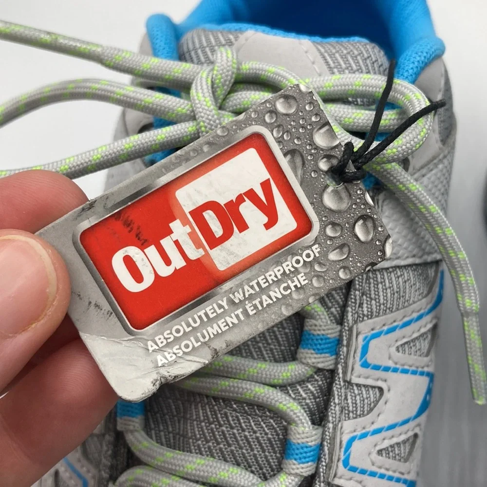 NWT Columbia Wayfinder Outdry Blue Grey Hiking Outdoor Low Top Sneakers …